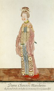 Portrait of a Mandarin Woman of the Second Order Wearing a Summer Ceremonial Costume, from 